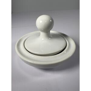 Flying Saucer Porcelain Mortar and Pestle, Small 3” tall x 4” width
